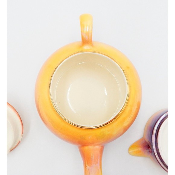 Royal Winton Grimwades Two Tone Luster 4 Piece Individual Stacking Tea Set - Picture 11 of 15